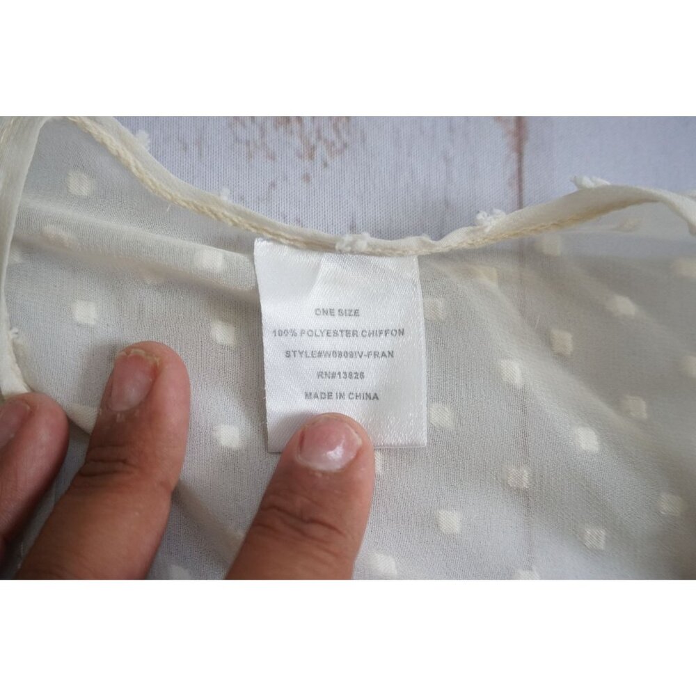 Coverup Bathing Suit Bikini Tassels Beach Top - Size O/S - Picture 4 of 8